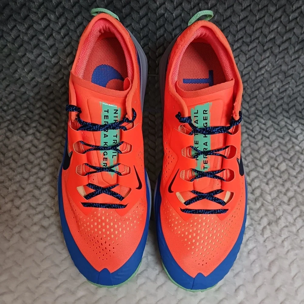 Nike Air Zoom Terra Kiger 7 Total Orange Men's Trail Running Shoes Size 11